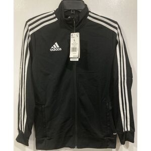 Adidas Juniors' Unisex Soccer‎ TRAINING Track JACKET Size Large Black NWT $60